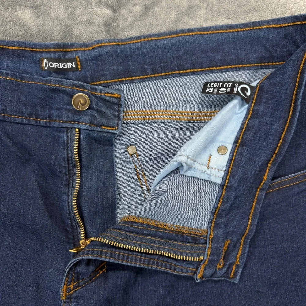 Origin Delta 68 Performance Denim Jeans Mens 42x32 Legit Fit Blue‎ Made in USA
